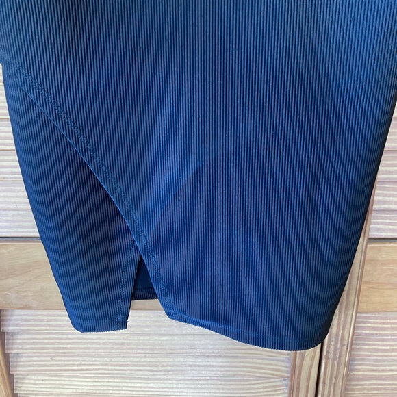 Heart&Hips Black Ribbed Bodycon Mini Dress Size Small - Picture 3 of 9